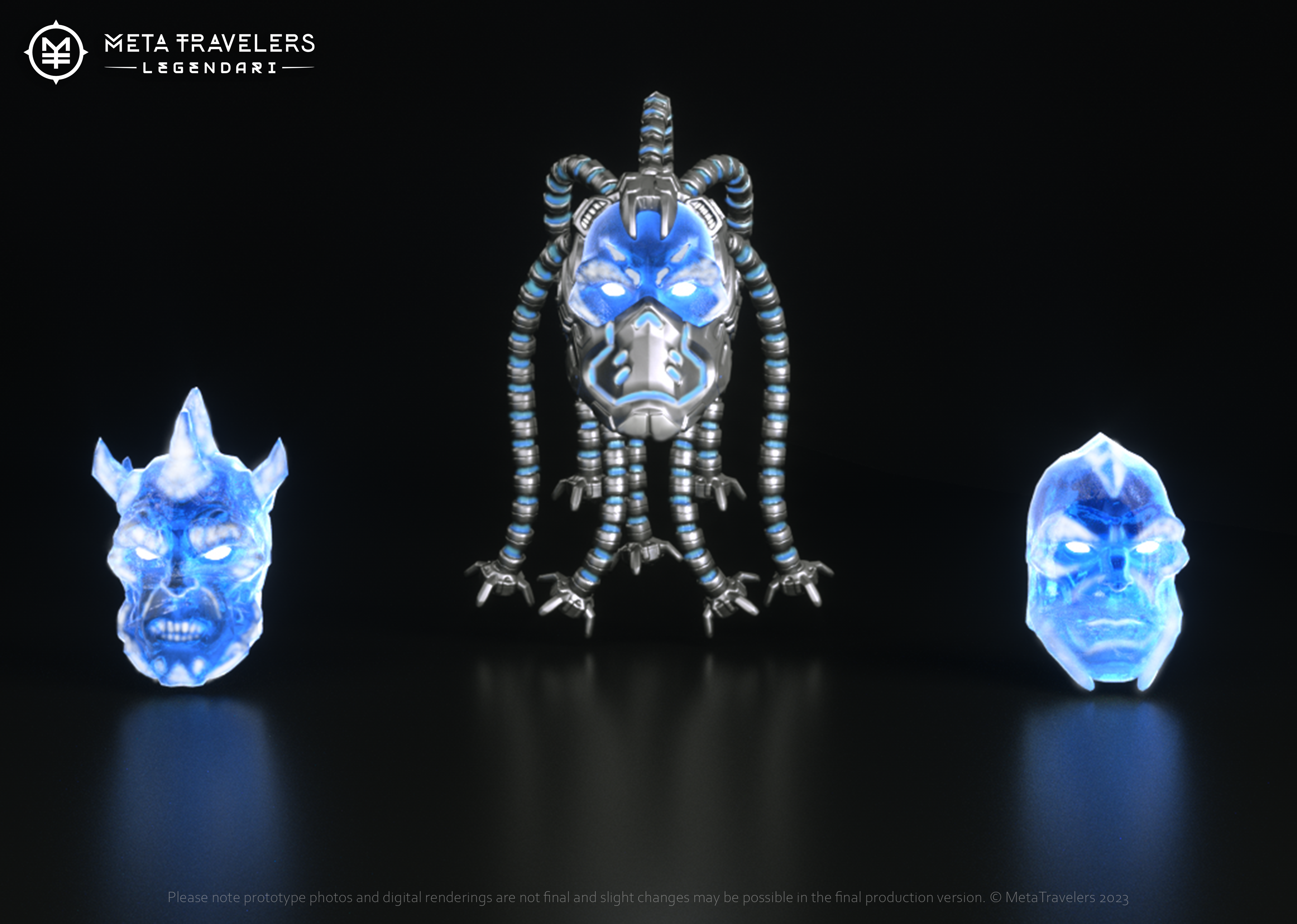 【新品】Black Onyx Severed Bot Head / threeA ThreeA Archive Action Portable Severed Robot Head