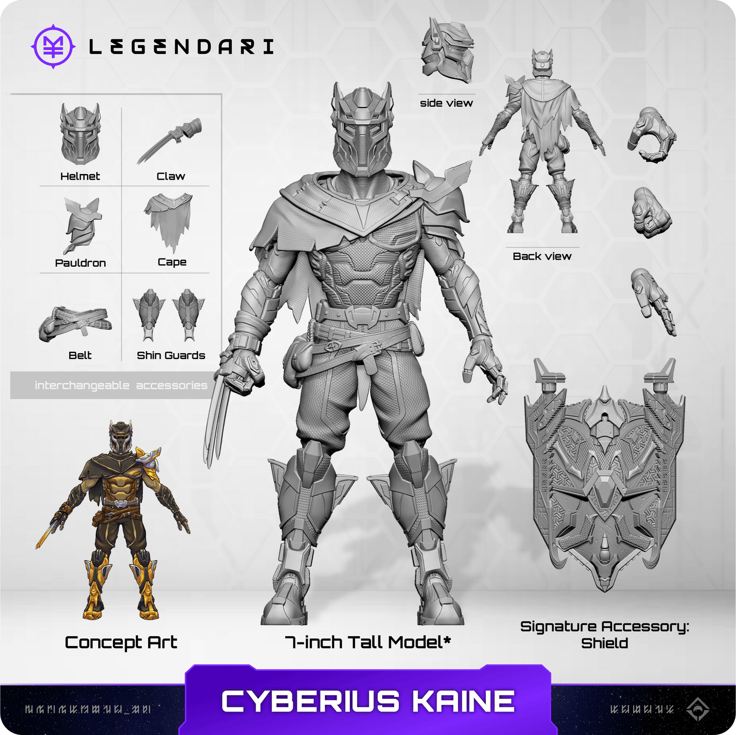 Legendari Cyberius Kaine Action Figure