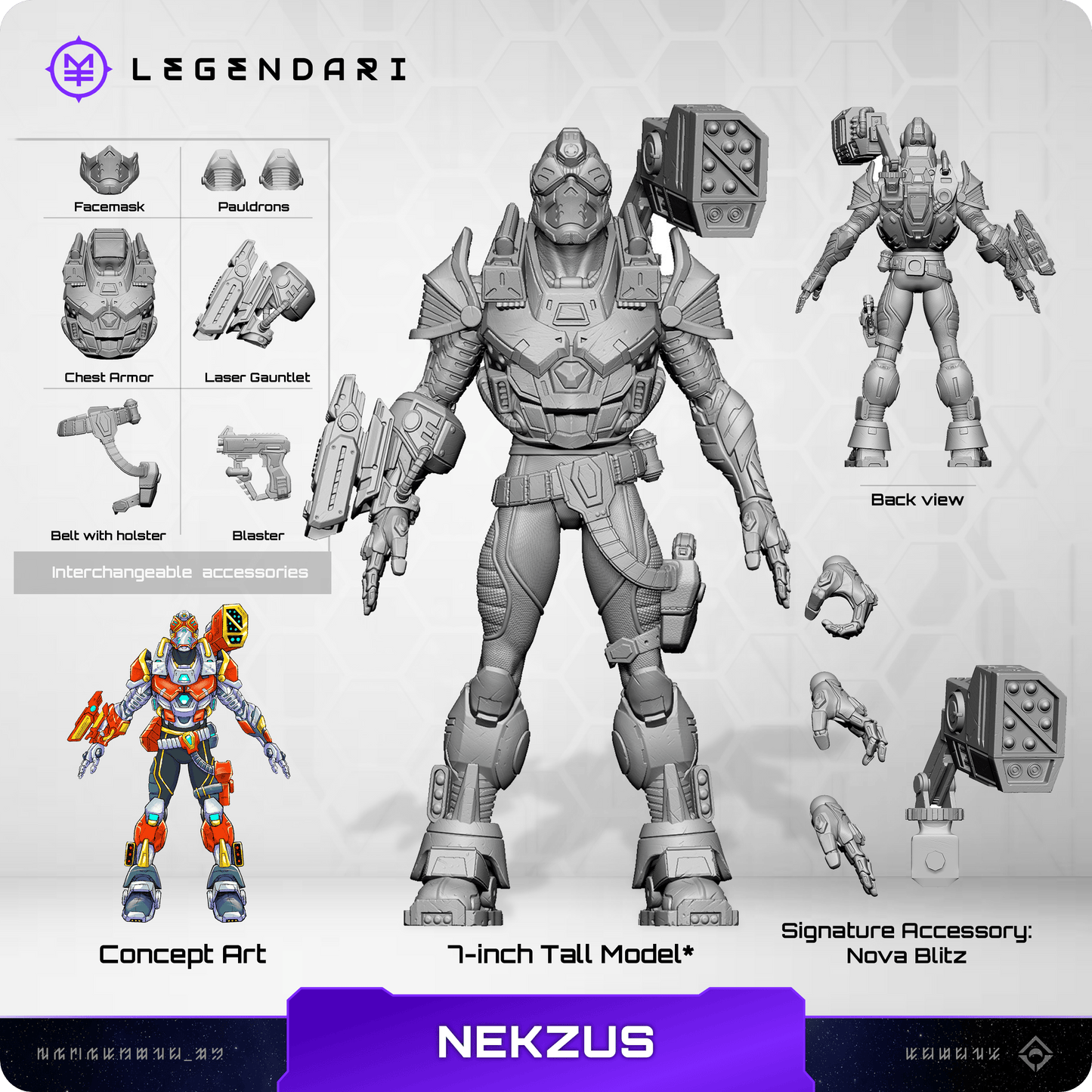 Legendari Nekzus Action Figure