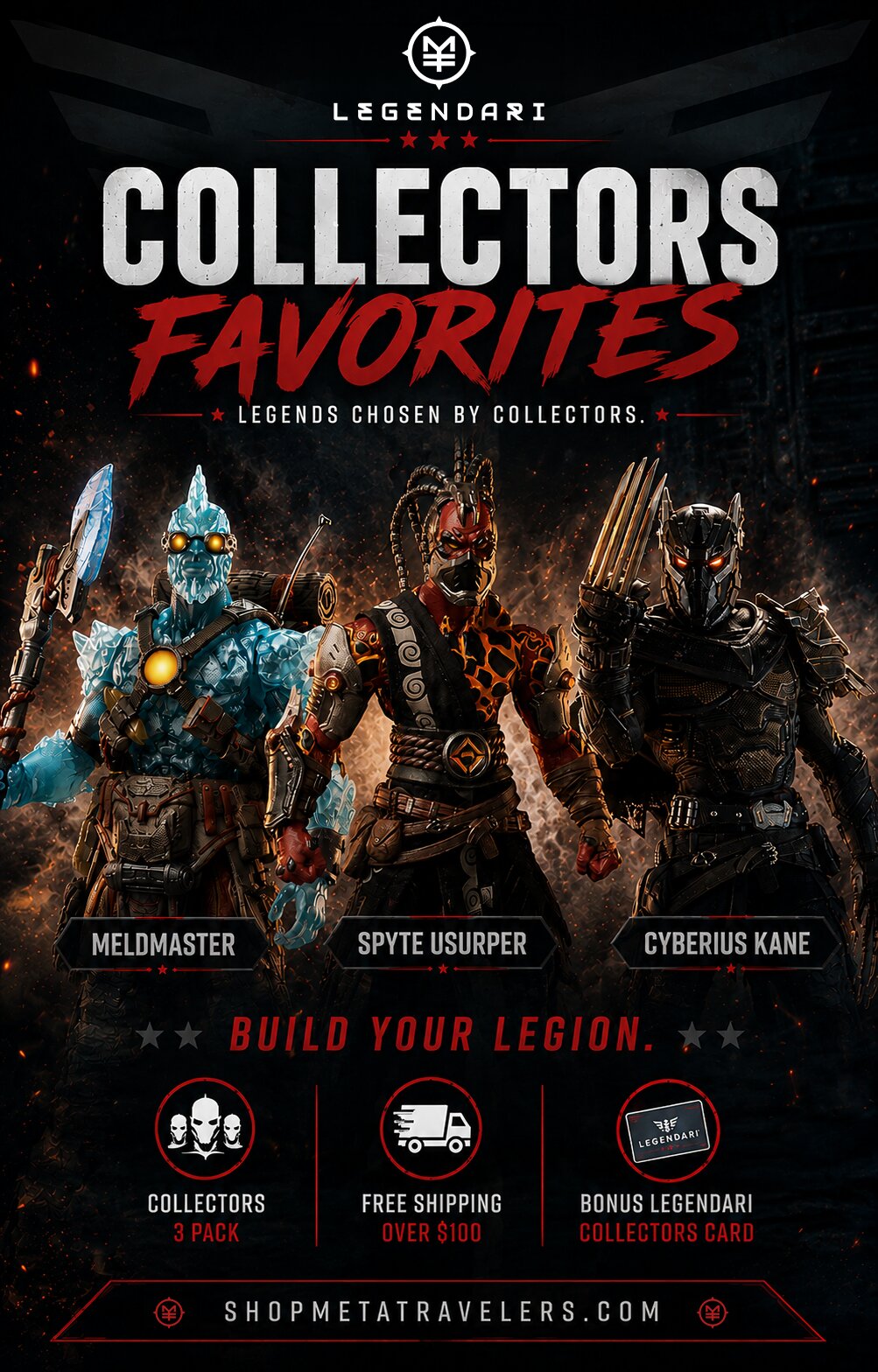 Collectors Favorites 3-Pack — MeldMaster, Spyte Usurper, and Cyberius Kane